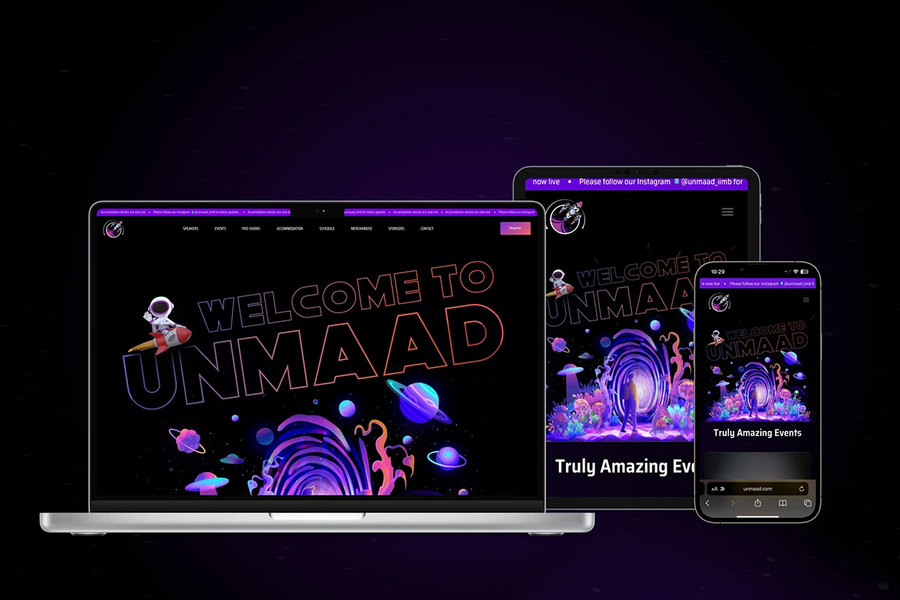 Unmaad — Festival site and ticketing for IIM Bangalore's cultural fest